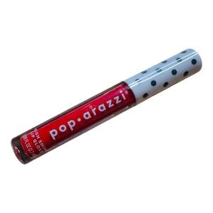 Poparazzi Hollywood High Shine Lip Gloss Red Tinted Polka Dot Top New